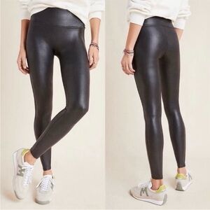SPANX Black Faux Leather Leggings